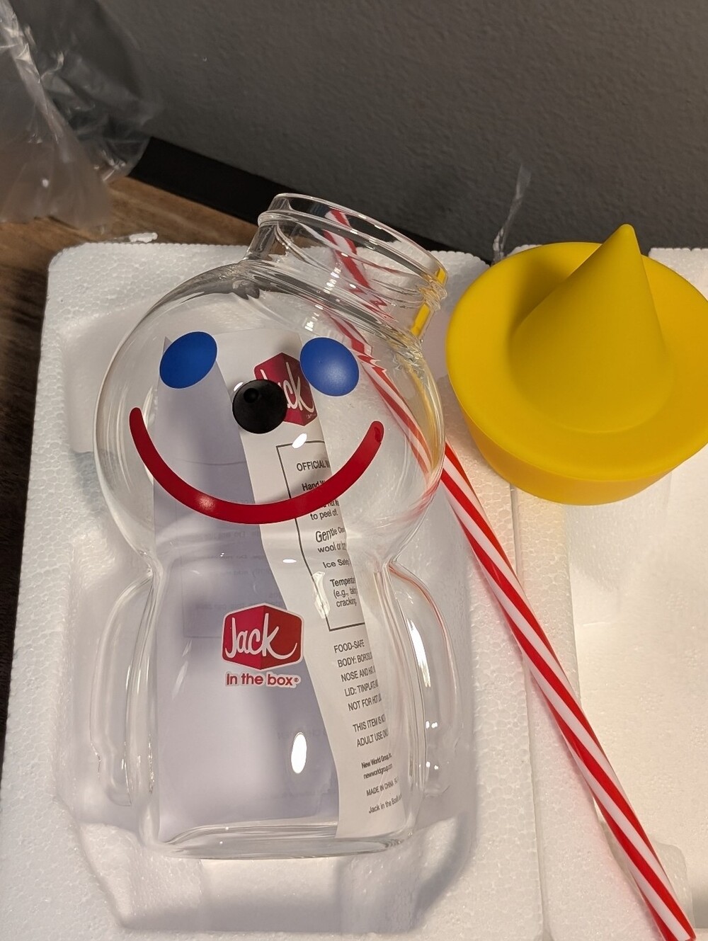 Jack In The Box Glass Sipper Cup Limited Edition 2026 - Picture 2 of 8